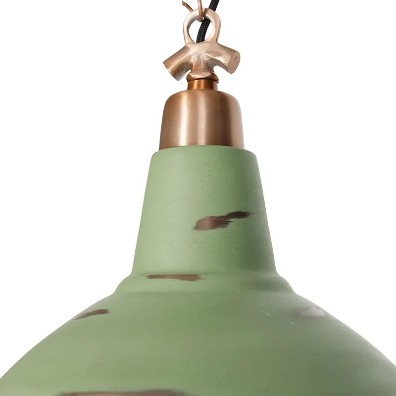 Candeeiro de suspensão industrial cobre antigo - Goliath Industrial,Retro
