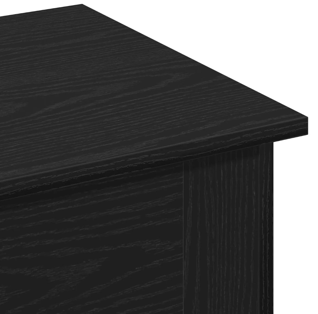 Mesa de Centro vidaXL Carvalho Preto 40x40x42 cm Madeira de Engenharia