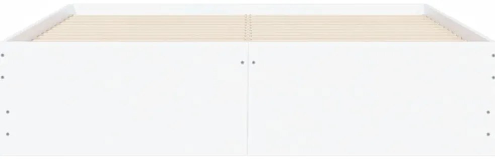 Estrutura de cama c/ gavetas 135x190cm derivados madeira branco