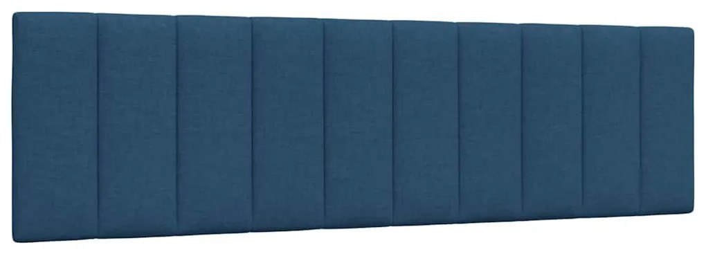 vidaXL Almofadão de cabeceira 180 cm tecido azul