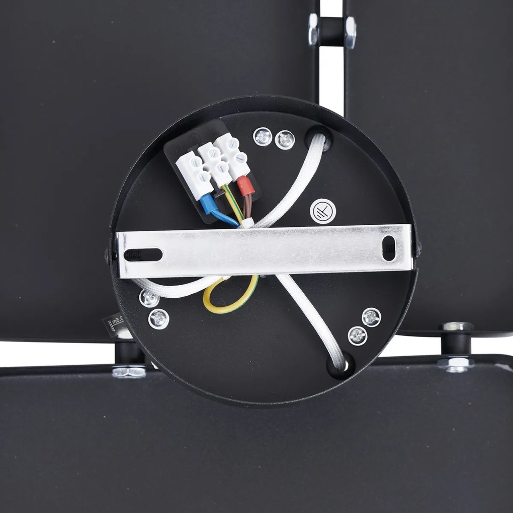 Candeeiro de Parede Design Preto 3-Luzes - Planes