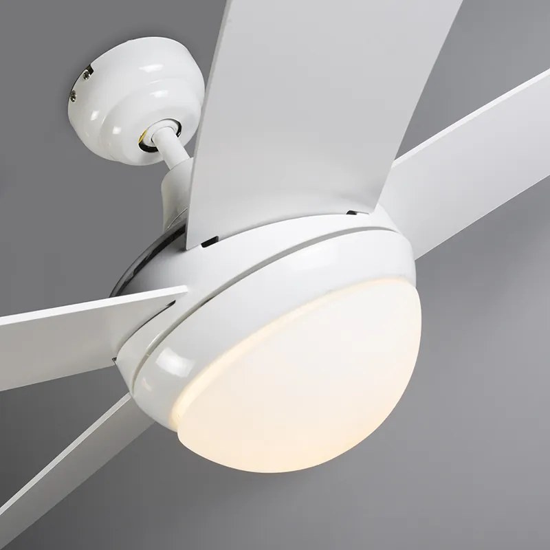 Ventilador de teto branco com comando remoto - Cool 52 Moderno