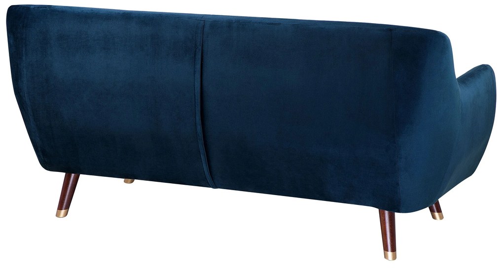 Conjunto de sofás em veludo azul marinho BODO Beliani
