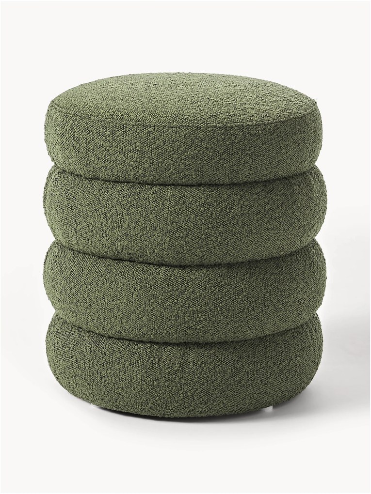 Bouclé Upholstered Stool Alto