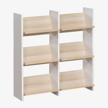 Estante Duplo 85x90 Cm Em Madeira Broby Branco - Sklum