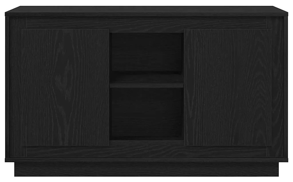 Buffet vidaXL Preto Carvalho 102x35x60 cm Madeira engenheirada