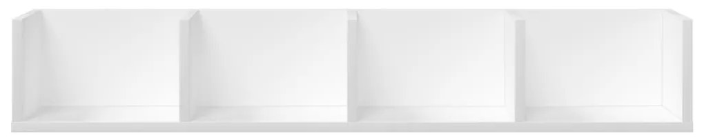 Armários de parede 2 pcs 99x18x16,5 cm derivados madeira branco