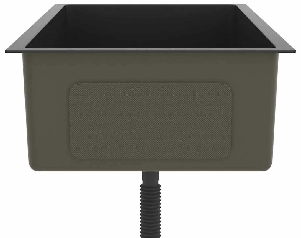 Lava-louça de cozinha artesanal aço inoxidável preto