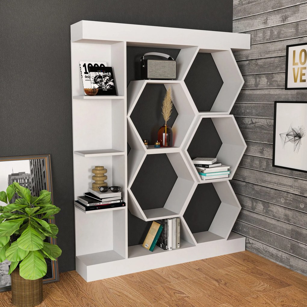 Estante Sueno – Branco – 140x29,6x177,4 cm