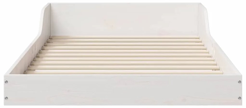 Estrutura da Cama Branco 90 x 200 cm Madeira de pinho maciça