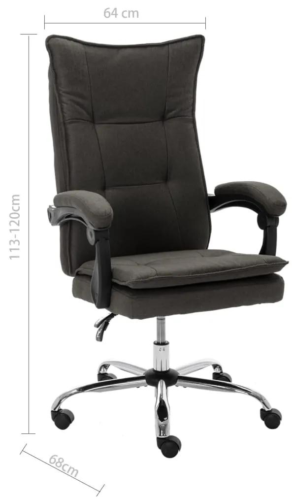 Cadeira de escritório tecido cinzento
