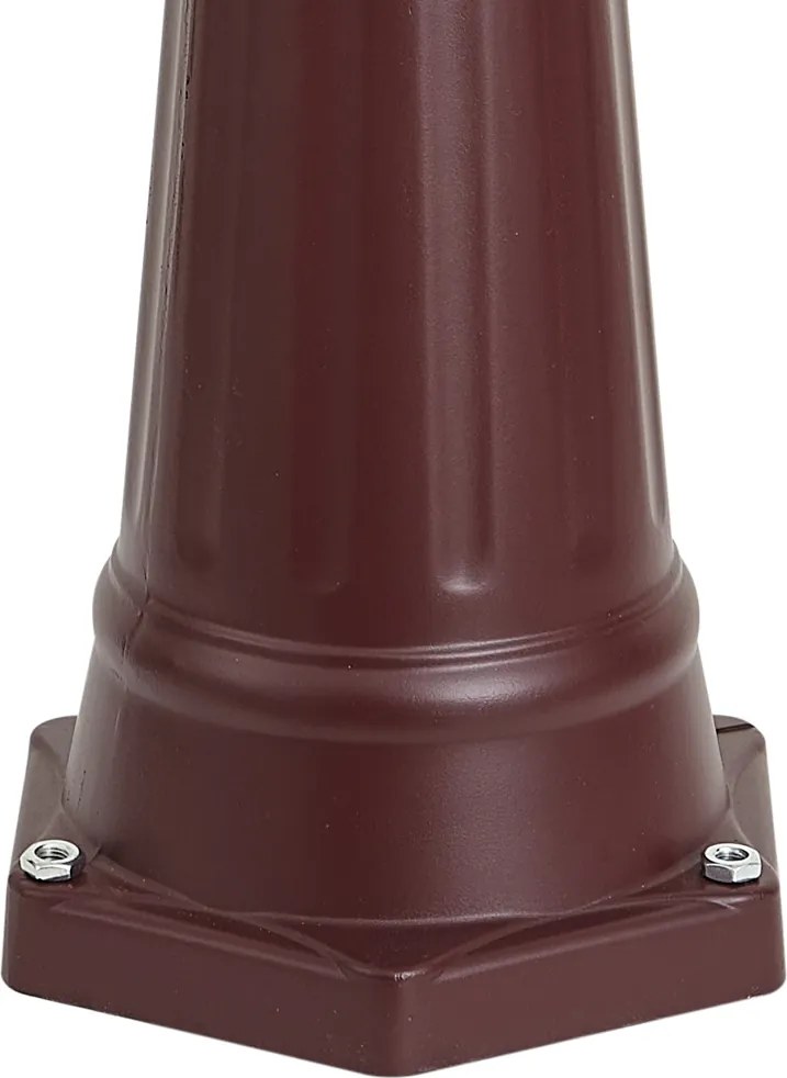 Lanterna de exterior clássica vermelho escuro 220cm 3-luzes IP44 - Havana