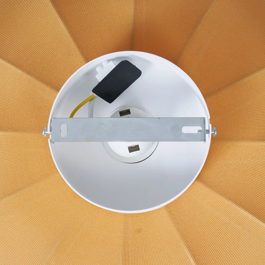 Candeeiro de Teto Japandi Dourado 37cm - Plu Asyesha