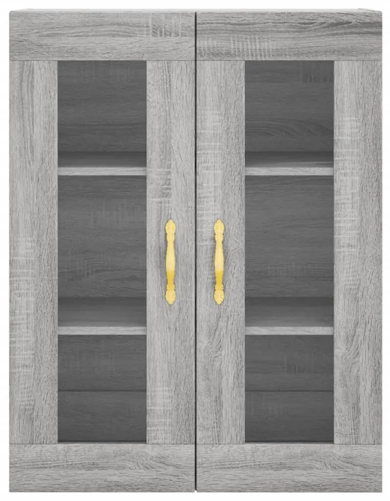 Armário alto 69,5x34x180 cm derivados de madeira sonoma cinza