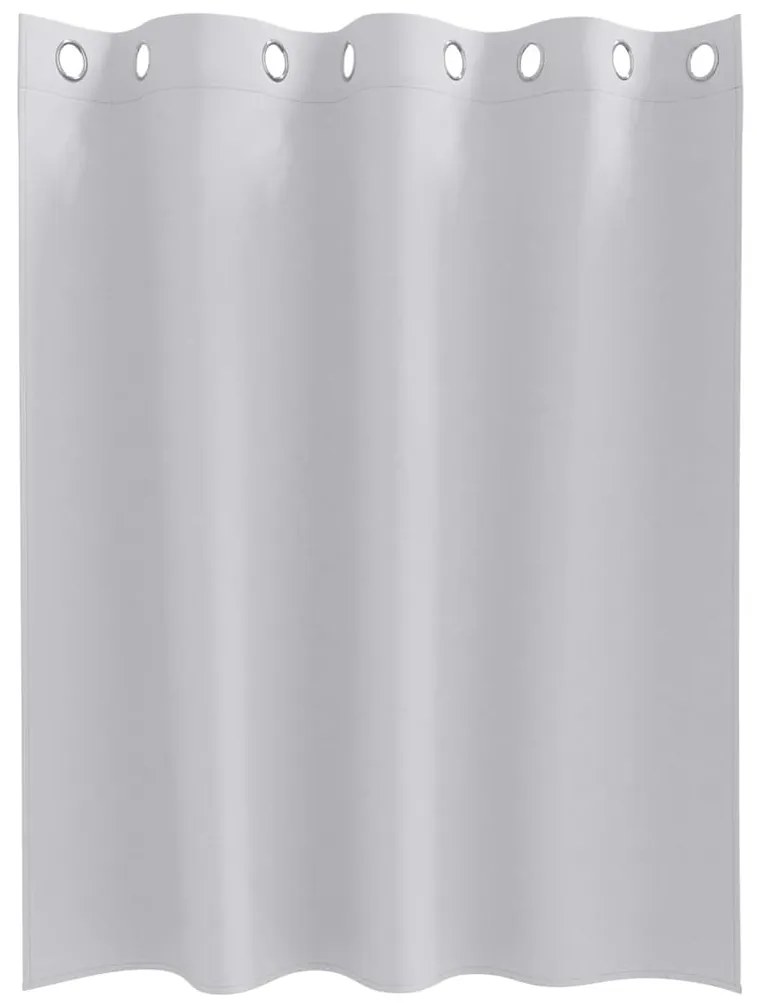 Cortinas com cortinas 2 pcs Cinza Claro 140 x 140 cm Poliéster