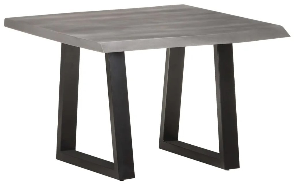 Mesa de centro com arestas vivas 60x60x40 cm acácia maciça