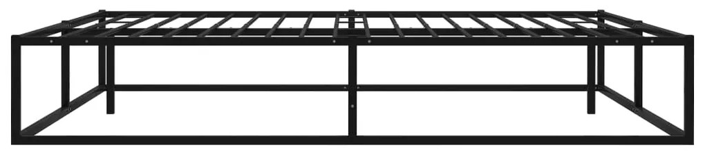 Estrutura de cama 160x200 cm metal preto