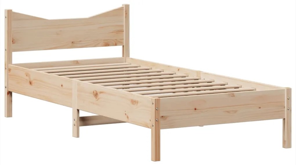 Cama sem colchão 90x200 cm madeira de pinho maciça