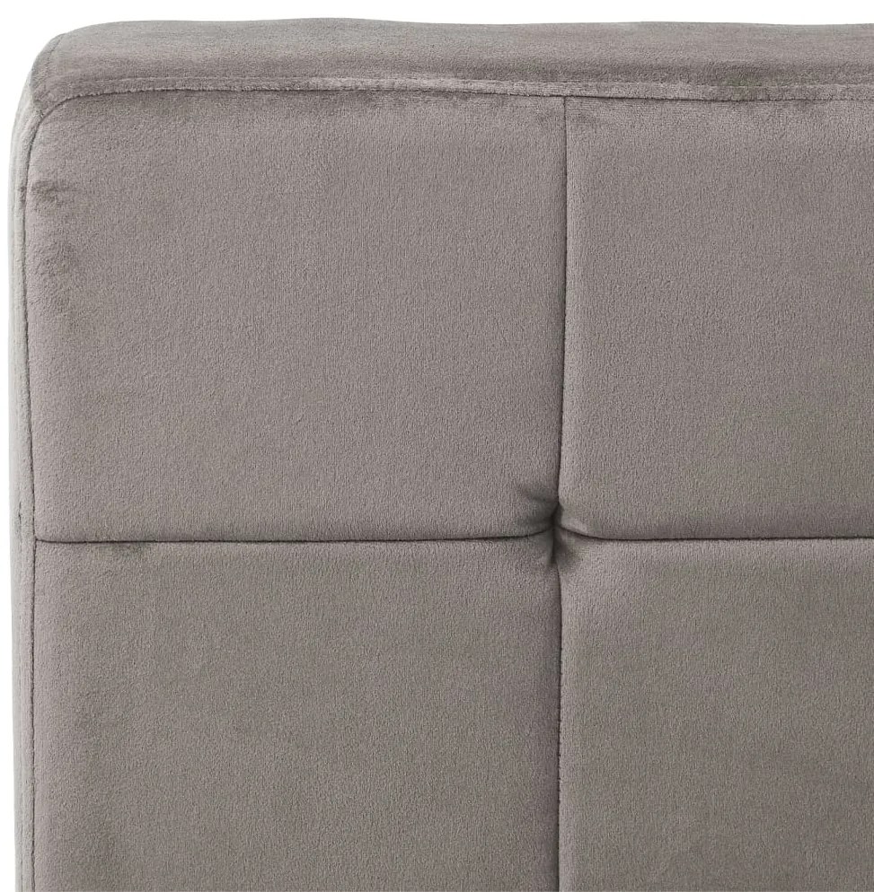 Cadeira de descanso 65x79x87 cm veludo cinzento-claro