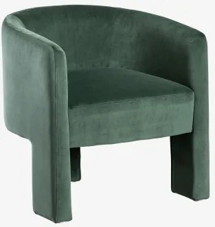 Pack De 2 Poltronas Estofadas Xastru Velluto Verde Selva - Sklum