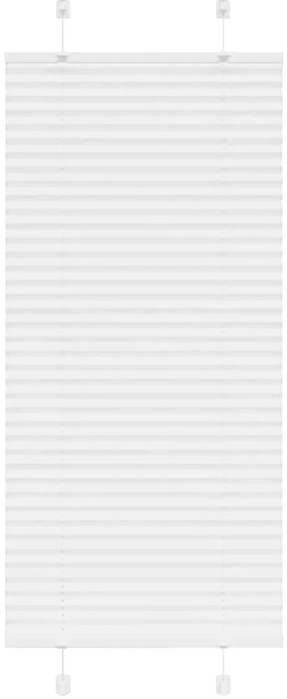 Branco Plissada Cega 55x150 cm Largura Tecido 54,4 cm Poliéster