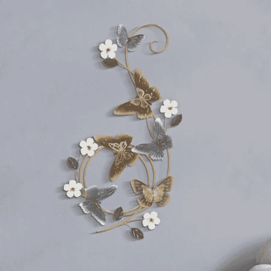 PAINEL DE PAREDE DE FERRO DELIS 45,1X5,1X87,6 CM MULTICOLORIDO