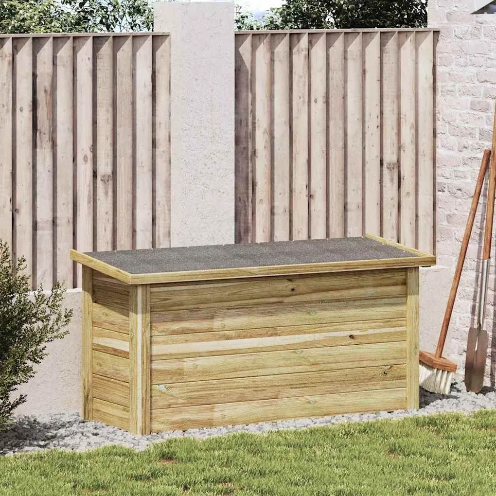 vidaXL Caixa de Armazenamento 44x119x57 cm Madeira Tratada