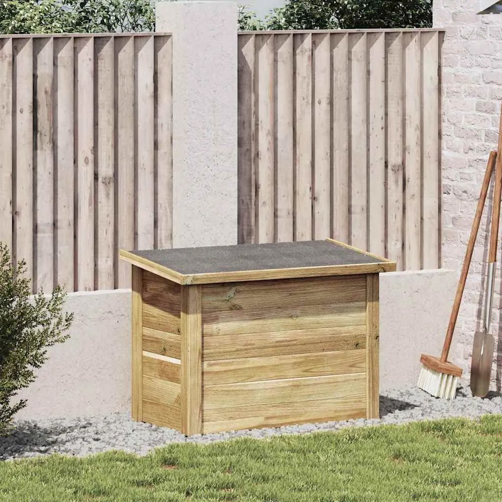 vidaXL Caixa de Armazenamento Castanho 80 x 44.5 x 57.5 cm