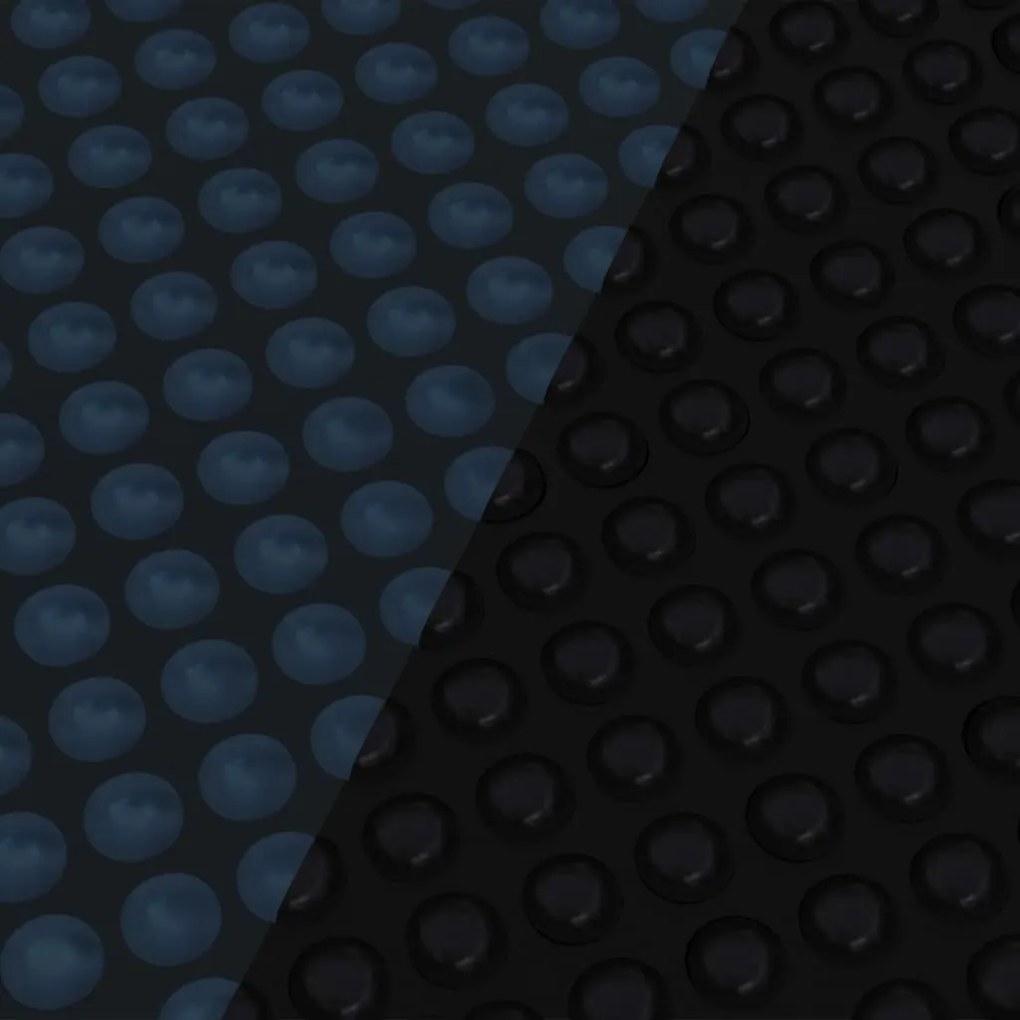 Película p/ piscina PE solar flutuante 300x200 cm preto e azul
