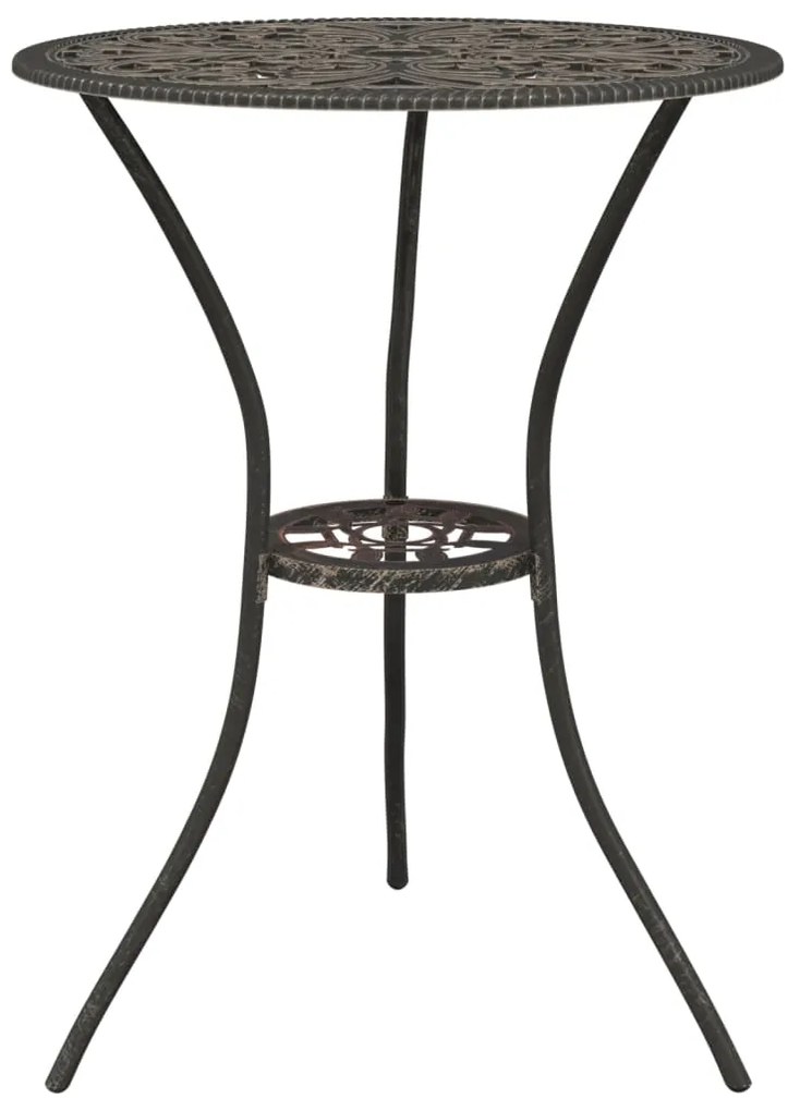 3 pcs conjunto bistrô alumínio fundido bronze