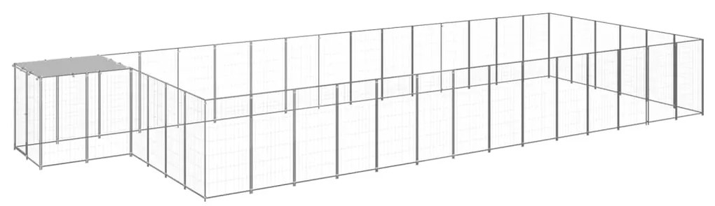 Canil 26,62 m² aço prateado