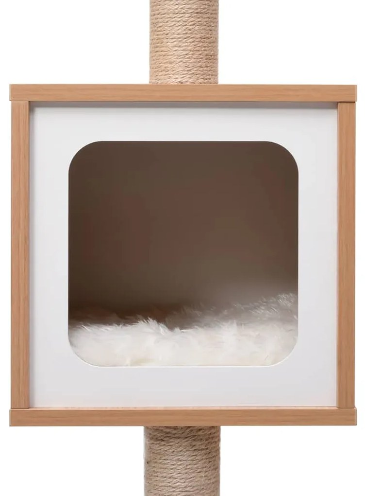 Árvore para gatos c/ tapete arranhador sisal 123 cm