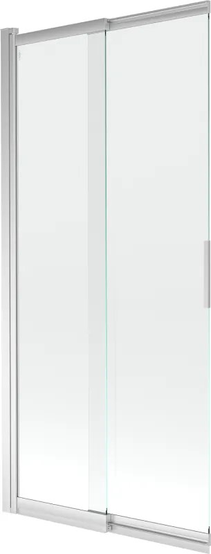 Mexen Fox divisória de banho de correr 2 painéis 85 x 150 cm, transparente, cromado - 891-085-002-01-00