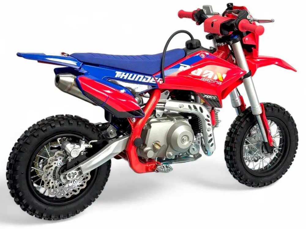 MINI MOTO Crianças MINICROSS Gasolina 70CC 10/10" APOLLO THUNDER AUTO Vermelha