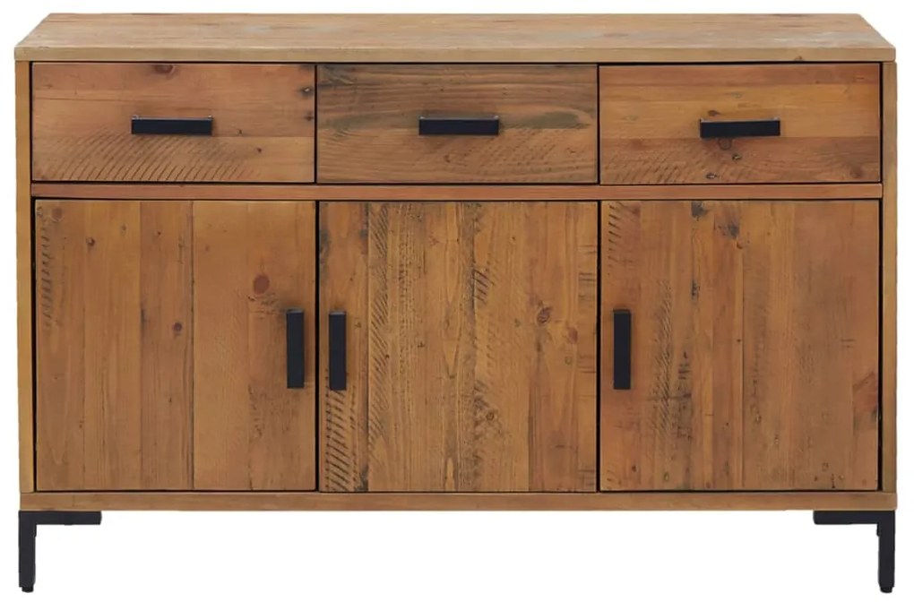 Aparador 110x35x70 cm pinho maciço castanho