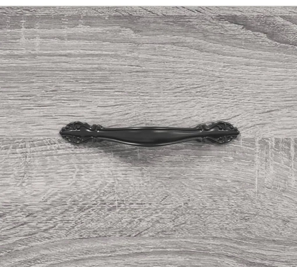 Mesa de cabeceira 40x40x66 cm derivados madeira cinzento sonoma