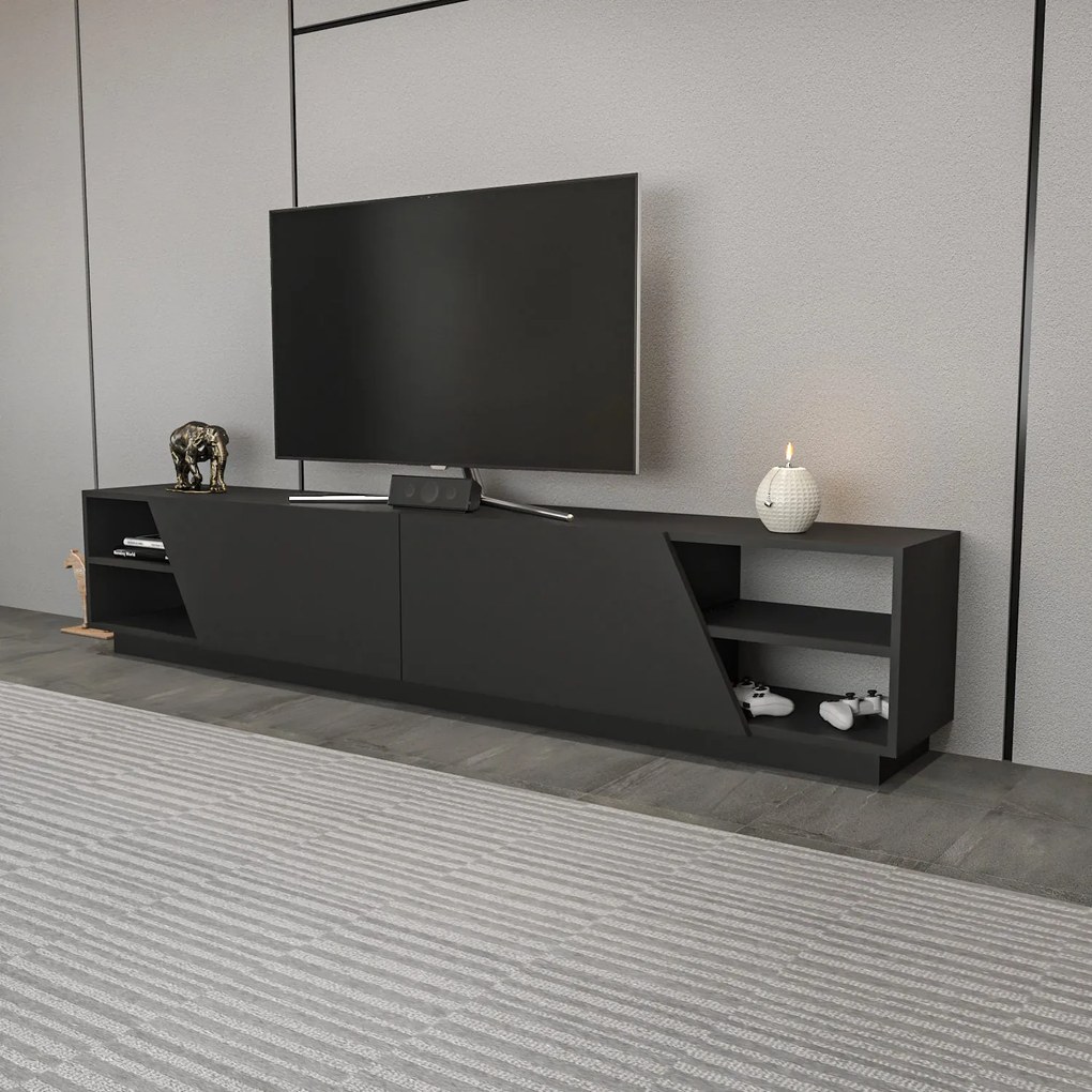 Móvel TV Rhodes – Antracite – 240x37,1x47,4 cm