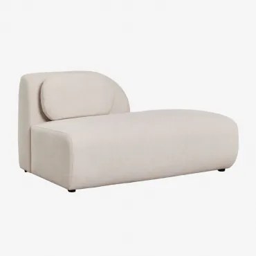 Módulo Divã Direito Para Sofá Modular Em Chenille Coquette Chenille Bege Creme - Sklum