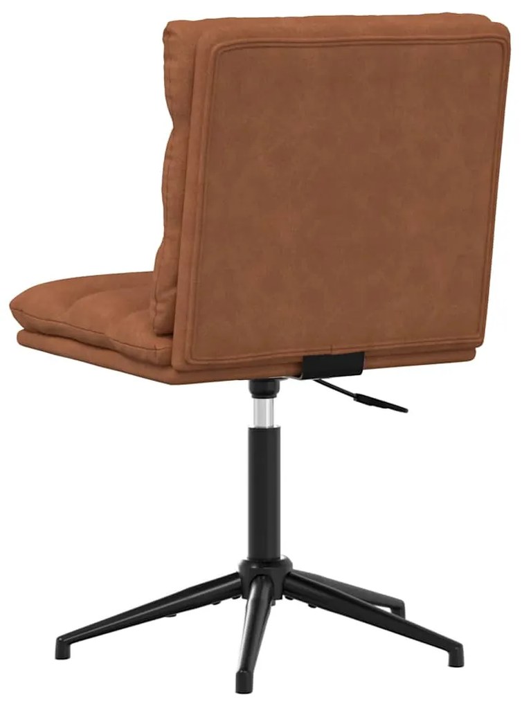 Cadeira de jantar couro artificial castanho