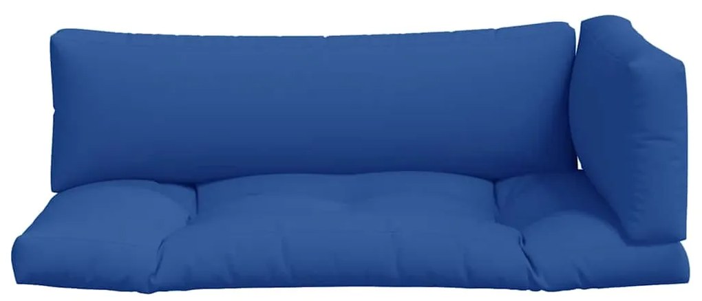 Almofadões para paletes 3 pcs tecido azul