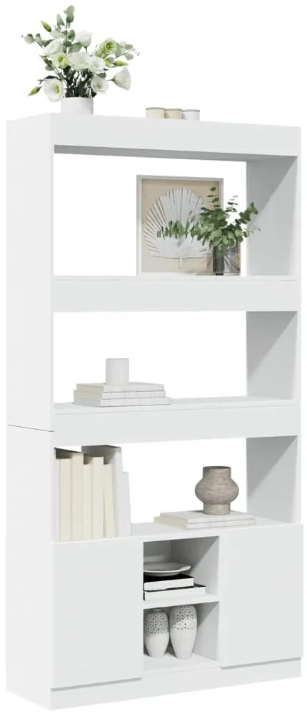 Armário alto 92x33x180 cm derivados de madeira branco