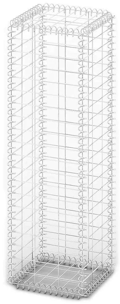 Cesto gabião arame galvanizado 100 x 30 x 30 cm
