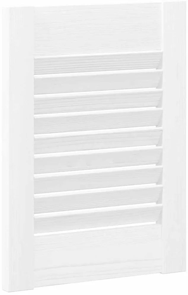 Porta de armário com design de persiana 39,5x29,5 cm branco