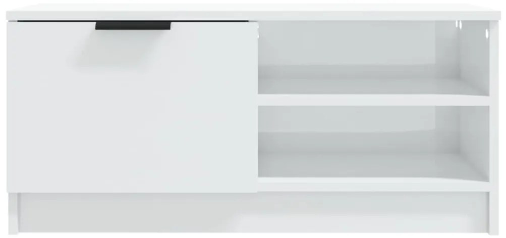 Móveis TV 2pcs 80x35x36,5cm derivados madeira branco brilhante