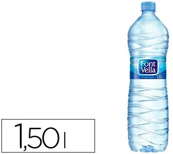 Agua Mineral Natural Font Vella Garrafa de 1,5l