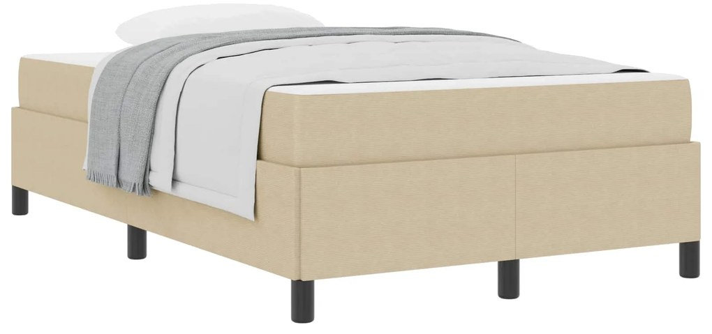 vidaXL Estrutura da Cama Cinza Verde Claro 120 x 190 cm tecido