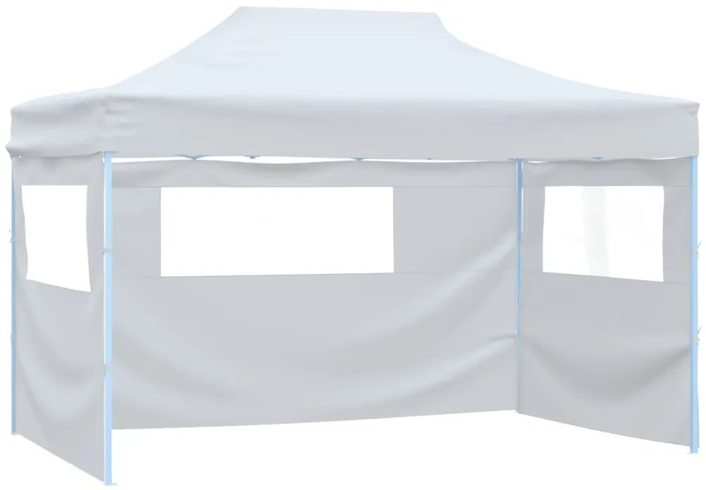 Tenda para festas dobrável c/ 4 paredes laterais 3x4,5 m branco