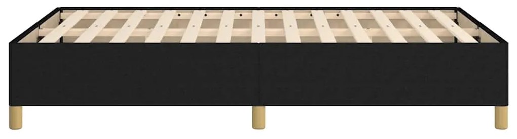 Estrutura de cama sem colchão preto 120x190 cm tecido