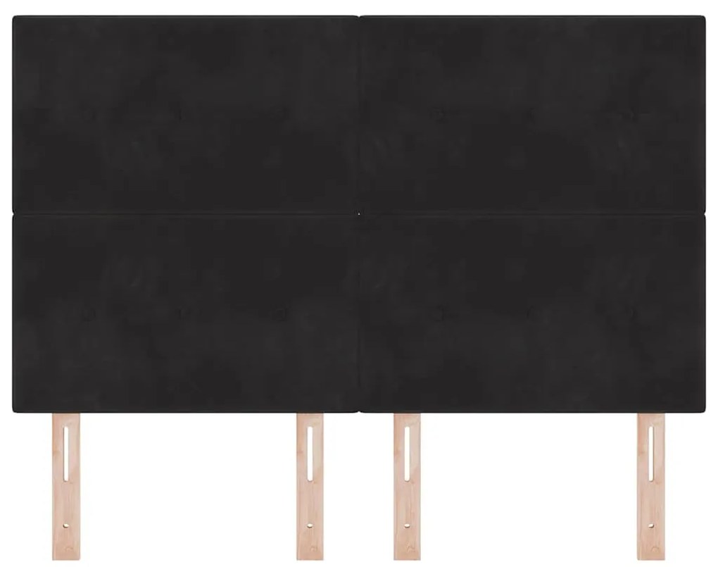 Cabeceira LED vidaXL Preta 80 cm em Veludo