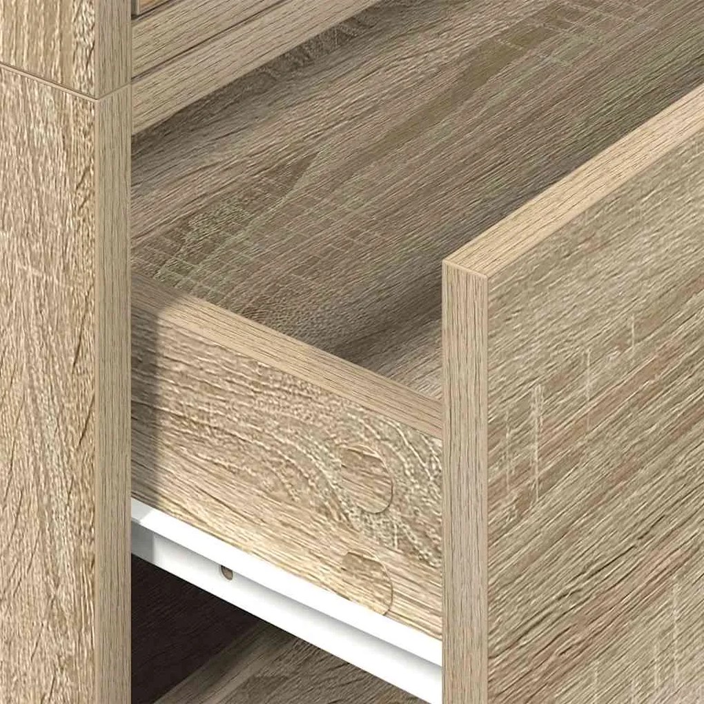 Armários c/ 2 gavetas 2 pcs 60x31x40cm derivados madeira